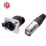 White Black Nylon Air Plug RJ45 Waterproof Connector