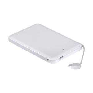 China Micro USB Cable 10000mAh 9.8mm Inbuilt Cable Power Bank factory