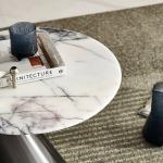 Stainless Steel Marble Top Sofa Side Table Telephone Table