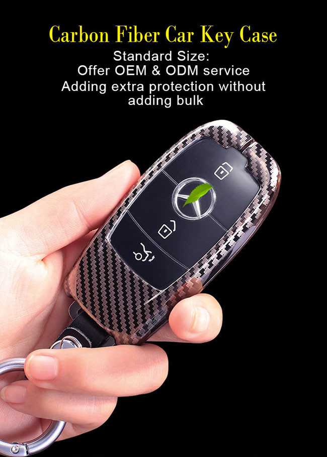 3K Carbon Fiber Car Key Case