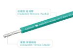 300V 150C Silicone Rubber Insulated Wire Cables UL758 AWM3132 18AWG FT2 Home
