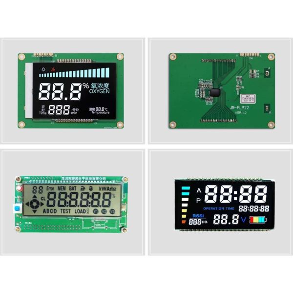 VATN Display 100cd/m2-500cd/m2 Custom LCD Segment Display