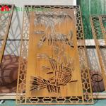 Laser Cut Decorative Corten Steel Garden Panels Multifunctional Weathering