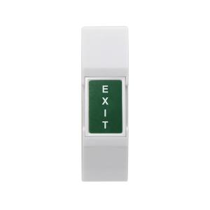 China Mini Surface Mount Green Exit Push Button With English Text on sale
