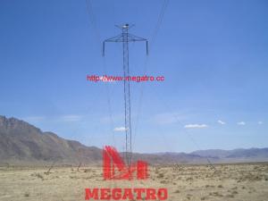 China 500KV Guyed DC vertical configuration overhead transmission tower factory