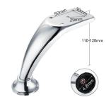 Chrome Plated Iron Metal Furniture Legs , Metal Cabinet Feet Legs 120/140mm