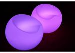 Illuminated Led Light Furniture Apple Shape Chair Cocktail Full Color Changing