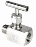 1/2 NPT Female Thread Gas Needle Valve , Oil Needle Valve SS316L 10000PSI