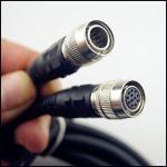 Coaxial 12 Pin Hirose Male To Female Cable Analog Camera Cable High Flex