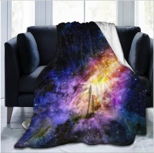 China Customized Design Digital Printing Polyester Flannel Blanket factory