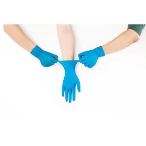 China High Elastic Pure Disposable Medical Nitrile Gloves Protective Nitrile Gloves factory