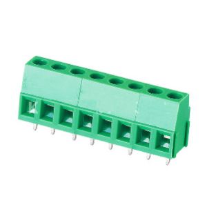 China KEFA terminal blocks, terminal block screw type, 128L-5.0 5.08 green color 128L terminal block PA66 NL plastic pcb block factory