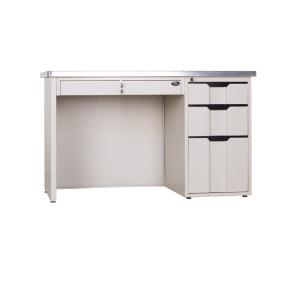 China Metal Top Office Steel Executive Desk Table With Three Drawers factory