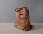 Top Layer Leather Backpacks Women Double Shoulder Bags for Travelling