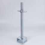 U Head Hollow 34mm 36mm Adjustable Base Jack Galvanised