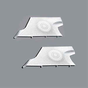 High Fidelity Etched Speaker Grilles Enhancing Automotive Interior Acoustic