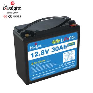 China High Quality Over 4000 cycle life 12V Rechargeable 30Ah Solar Street Light Backup Power Li-po Battery Emergency Light Ba factory