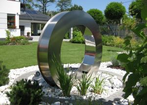 China ODM Outdoor Stainless Steel Garden Fountain Sculpture factory