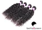 Smooth Water Wave Grade 7A Virgin Hair , Natural Black Human Hair Wefts