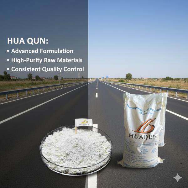 Glow In The Dark Thermoplastic Road Marking Paint Yellow And White Quick Drying