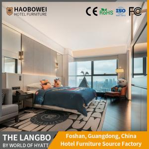 China 5 Star Hotel Furniture Set With Curved Backrest And ISO 14184 Standard In Foshan factory