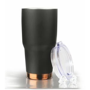China 20oz 30oz Promotional Stainless Steel Tumblers Vacuum Bottle With Gold Base factory