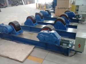 China Normal Two Motors Driving Small Welding Rotator Use Polyurethane Material Wheels factory