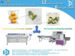 Vegetable packing in tray and sealed in bag for super market sales