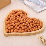 Heart Shaped Bamboo Cheese Board Serving Platter For Hotel Or Home
