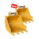Q355B MN400 Hardox500 Excavator Bucket 0.8 1 Cbm For CAT320 ZX200 DX200 SY205C