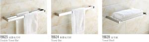 China Modern Brass Chrome Plating Metal Bathroom Accessories Corner Towel Clothes Rack Holder factory
