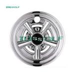Deep Chrome 8 Inch Golf Cart Hub Caps Aluminum Golf Cart Parts For YMH E-ZGO