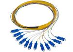 Pre - Terminated Fiber Optic Pigtail , 900UM Fiber Optic Cable Patch Cord