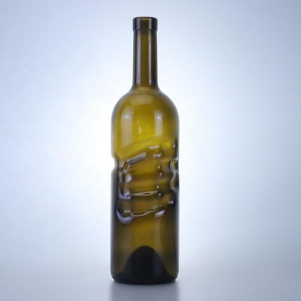 Customized 500ml 750ml Clear Flint Gin Rum Champagne Tequila Liquor Glass Bottle