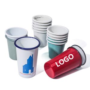 China Elegant Promotional Gift Enamelled Cup Water Cup Logo Customized factory
