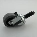 ESD Castors Conductive Wheel M12 4 Inch Rubber Caster Wheels 75KG Load
