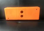 Orange Color Plastic Temporary Fencing Feet , Portable Fence Base Various Design