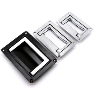 China Industrial Zinc Alloy Tool Box Chest Handles Black Spray Coating factory