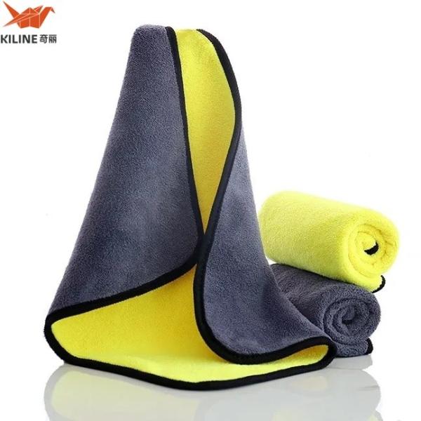 Extra Thick Coral Fleece Super Absorbent Wash Microfiber Towel Car Cleaning
