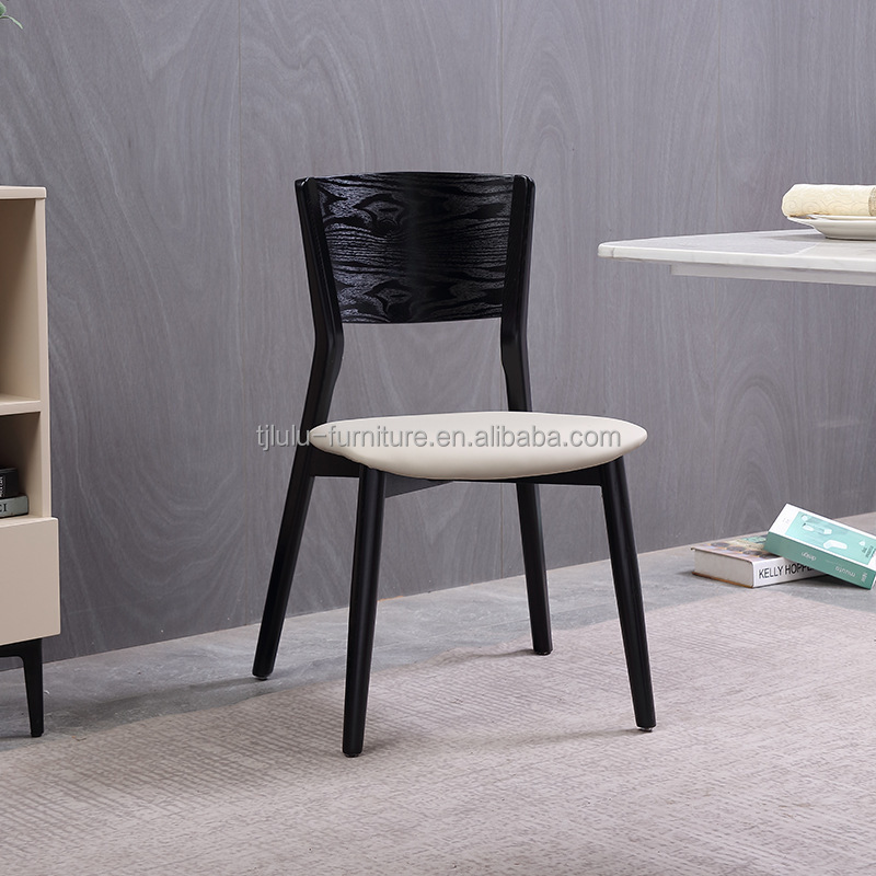 Modern Luxury Household/Hotel Dining Chair with Stackable Design and Solid Wood Material