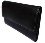Minimalist Black Passport And Ticket Holder Travel Wallet PU Material Made