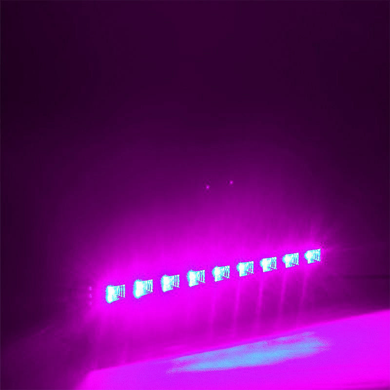 27W 9 LED Purple UV LED Black Light Bar Outdoor Indoor 395 - 400nm