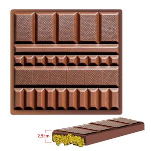 China MHC Plastic Christmas Chocolate Molds For Geometric Big Bar Deep Dubai Chocolate Bar Molds factory