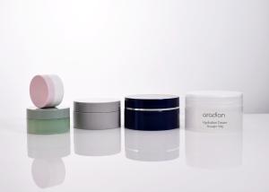 China Eco-Friendly Squat Cylinder PCR PP Cosmetic Jars With Lid Wholesale Customized Plastic Jar Packaging Manufacturer factory
