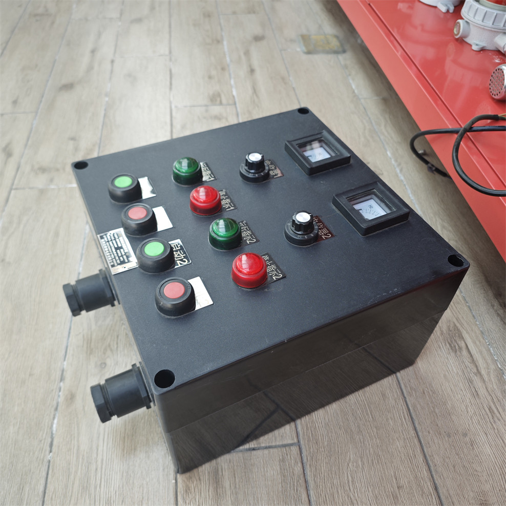 220V Explosion Proof Control Station ATEX Approved GRP Anti Corrsion IP66 WF2 Hanging Vertical Mounting For Hazardous Environment Zone1 Zone2