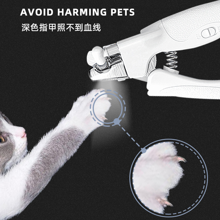 Pet Nail Clipper Quick Safe nail grinder with Ergonomic Spring Loaded Handle