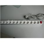 Europeon Standard Aluminum Housing Power Strips, German Power Distribution Units