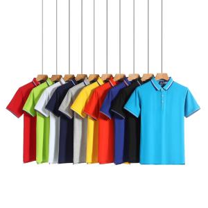 China Men′s Vintage Plain Polo Shirts Cotton Short Sleeves Polo T-Shirts factory