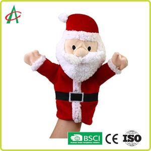 China BSCI Full Handcraft Sewing Plush Hand Puppets For Christmas factory