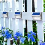 Stainless Steel Solar Wall Lamps IP55 Waterproof Wall Mounted Solar Garden